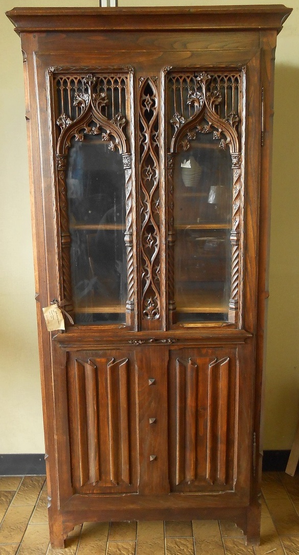 21dg39 Stunning Gothic Display Bookcase Cabinet Validtrade